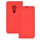 Ultra-thin Pressed Magnetic TPU+PU Leathe Case for Huawei Mate 20, with Card Slot & Holder (Red) - 1