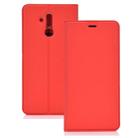 Ultra-thin Pressed Magnetic TPU+PU Leathe Case for Huawei Mate 20 Lite, with Card Slot & Holder (Red) - 1