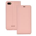 Ultra-thin Pressed Magnetic TPU+PU Leathe Case for Xiaomi Redmi 6A, with Card Slot & Holder (Rose Gold) - 1