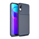 Beetle Series Carbon Fiber Texture Shockproof TPU Case for Huawei Y6 Pro (2019) (Blue) - 1