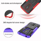 Tire Texture TPU+PC Shockproof Case for Motorola Moto G7 Play, with Holder (Blue) - 8