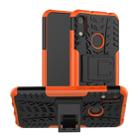 Tire Texture TPU+PC Shockproof Phone Case for Huawei Honor 8A / Y6 2019, with Holder (Orange) - 1
