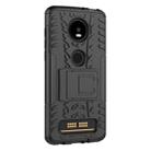Tire Texture TPU+PC Shockproof Phone Case for Motorola Moto Z4 Play (with Fingerprint Hole), with Holder (Black) - 2