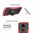 Tire Texture TPU+PC Shockproof Phone Case for Motorola Moto Z4 Play (with Fingerprint Hole), with Holder (Black) - 7