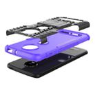 Tire Texture TPU+PC Shockproof Phone Case for Motorola Moto Z4 Play (with Fingerprint Hole), with Holder (Purple) - 4