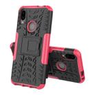 Tire Texture TPU+PC Shockproof Phone Case for Xiaomi Redmi Note 7, with Holder - 1