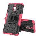Tire Texture TPU+PC Shockproof Phone Case for Nokia 2.1, with Holder (Pink) - 1