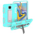 Contrast Color Silicone + PC Shockproof Case for Galaxy Tab A 8.0 (2018) / T387, with Holder - 1