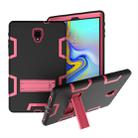 Contrast Color Silicone + PC Shockproof Case for Galaxy Tab A 10.5 T590, with Holder - 1