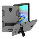 Contrast Color Silicone + PC Shockproof Case for Galaxy Tab A 10.5 T590, with Holder - 1