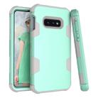Contrast Color Silicone + PC Shockproof Case for Galaxy S10e (Mint) - 1