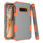 Contrast Color Silicone + PC Shockproof Case for Galaxy S10e (Orange) - 1