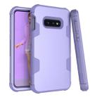 Contrast Color Silicone + PC Shockproof Case for Galaxy S10e (Purple) - 1