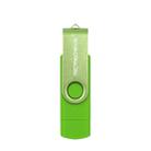 MicroDrive 16GB USB 2.0 Phone and Computer Dual-use Rotary OTG Metal U Disk (Green) - 1