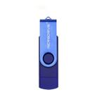 MicroDrive 16GB USB 2.0 Phone and Computer Dual-use Rotary OTG Metal U Disk (Blue) - 1