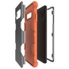 Contrast Color Silicone + PC Shockproof Case for Galaxy S10+ (Grey+Orange) - 5