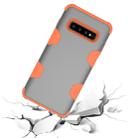 Contrast Color Silicone + PC Shockproof Case for Galaxy S10+ (Grey+Orange) - 6