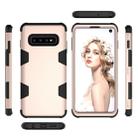 Contrast Color Silicone + PC Shockproof Case for Galaxy S10+ (Gold) - 4