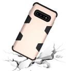 Contrast Color Silicone + PC Shockproof Case for Galaxy S10+ (Gold) - 6