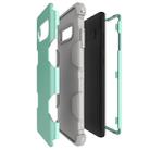 Contrast Color Silicone + PC Shockproof Case for Galaxy S10+ (Mint Green) - 5