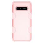 Contrast Color Silicone + PC Shockproof Case for Galaxy S10+ (Rose Gold) - 2