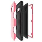 Contrast Color Silicone + PC Shockproof Case for Galaxy S10+ (Rose Red) - 5