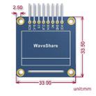 Waveshare 0.96 inch 128*64 OLED (B), SPI/I2C Interfaces, Straight Vertical Pinheader - 5