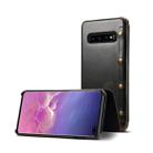 Oil Wax Cowhide Horizontal Flip Leather Case for Galaxy S10+, with Card Slots & Wallet - 1