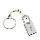 STICKDRIVE 128GB USB 3.0 High Speed Creative Love Lock Metal U Disk (Silver Grey) - 1