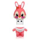 MicroDrive 128GB USB 2.0 Creative Cute Rabbit U Disk (Pink) - 1