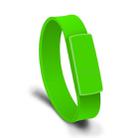 MicroDrive 64GB USB 2.0 Fashion Bracelet Wristband U Disk (Green) - 1