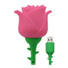 MicroDrive 4GB USB 2.0 Creative Rose U Disk (Pink) - 1