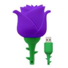 MicroDrive 8GB USB 2.0 Creative Rose U Disk (Purple) - 1