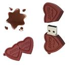 MicroDrive 8GB USB 2.0 Creative Heart Chocolate U Disk - 1