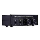 LINEPAUDIO A977 2 In 2 Out Switcher Full-balance Passive Preamp Active Speaker Double Sound Source Volume Controller (Black) - 2