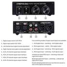 LINEPAUDIO A977 2 In 2 Out Switcher Full-balance Passive Preamp Active Speaker Double Sound Source Volume Controller (Black) - 5