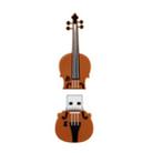 MicroDrive 4GB USB 2.0 Medium Violin U Disk - 1