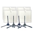 XI282 2 Pair I258 Side Brushes + 4 PCS I206 Filters for ILIFE V8S - 1