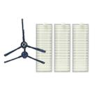 XI285 1 Pair I258 Side Brushes + 3 PCS I206 Filters for ILIFE X800 / A7 / A9 / X787 / X785 - 1