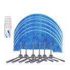 XI293 3 Pairs K614 Side Brushes + 6 PCS K636 Rags+ 6 PCS G604 Magic Adhesive Sticker for ILIFE A4 - 1