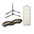 XI214 K614 Side Brushes + I207 Filter + I202 Main Brush Set for ILIFE A4 - 1