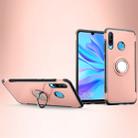 Magnetic 360 Degrees Rotation Ring Armor Phone Protective Case for Huawei P30 Lite / Nova 4e(Pink) - 1
