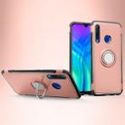 Magnetic 360 Degrees Rotation Ring Armor Phone Protective Case for Huawei Honor 20i (Pink) - 1