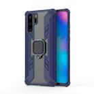 Iron Warrior Shockproof PC + TPU Protective Case for Huawei P30 Pro, with Ring Holder (Dark Blue) - 1