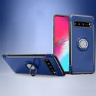 Magnetic 360 Degrees Rotation Ring Armor Protective Case for Galaxy S10 5G (Blue) - 1