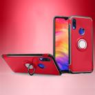 Magnetic 360 Degrees Rotation Ring Armor Protective Case for Xiaomi Redmi 7 (Red) - 1