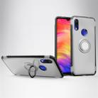 Magnetic 360 Degrees Rotation Ring Armor Protective Case for Xiaomi Redmi 7 (Silver) - 1