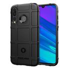 Shockproof Rugged Shield Full Coverage Protective Silicone Case for Huawei nova 5i Pro / Mate 30 Lite (Black) - 1