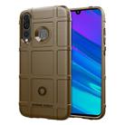 Shockproof Rugged Shield Full Coverage Protective Silicone Case for Huawei nova 5i Pro / Mate 30 Lite (Brown) - 1