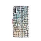 Laser Glitter Powder Matching Crocodile Texture Horizontal Flip Leather Case for Galaxy A50, with Card Slots & Holder (Silver) - 5